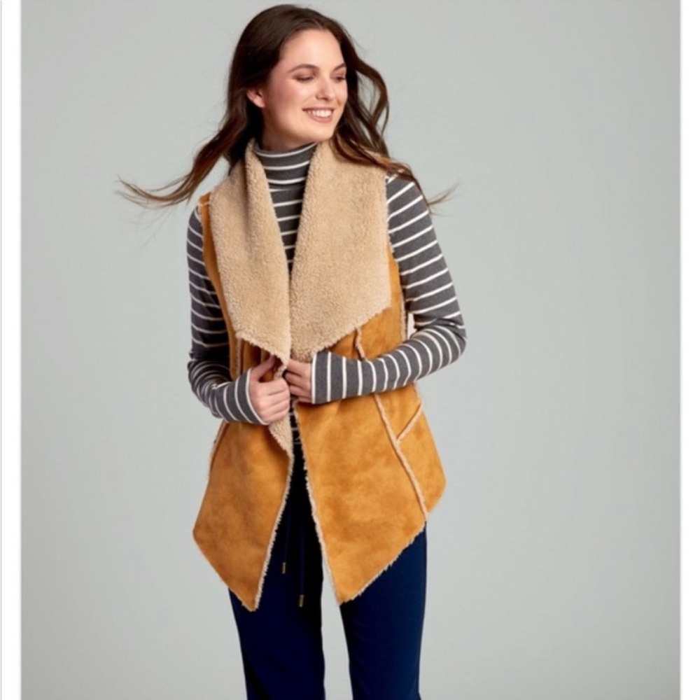 Hatley reversible faux shearling vest